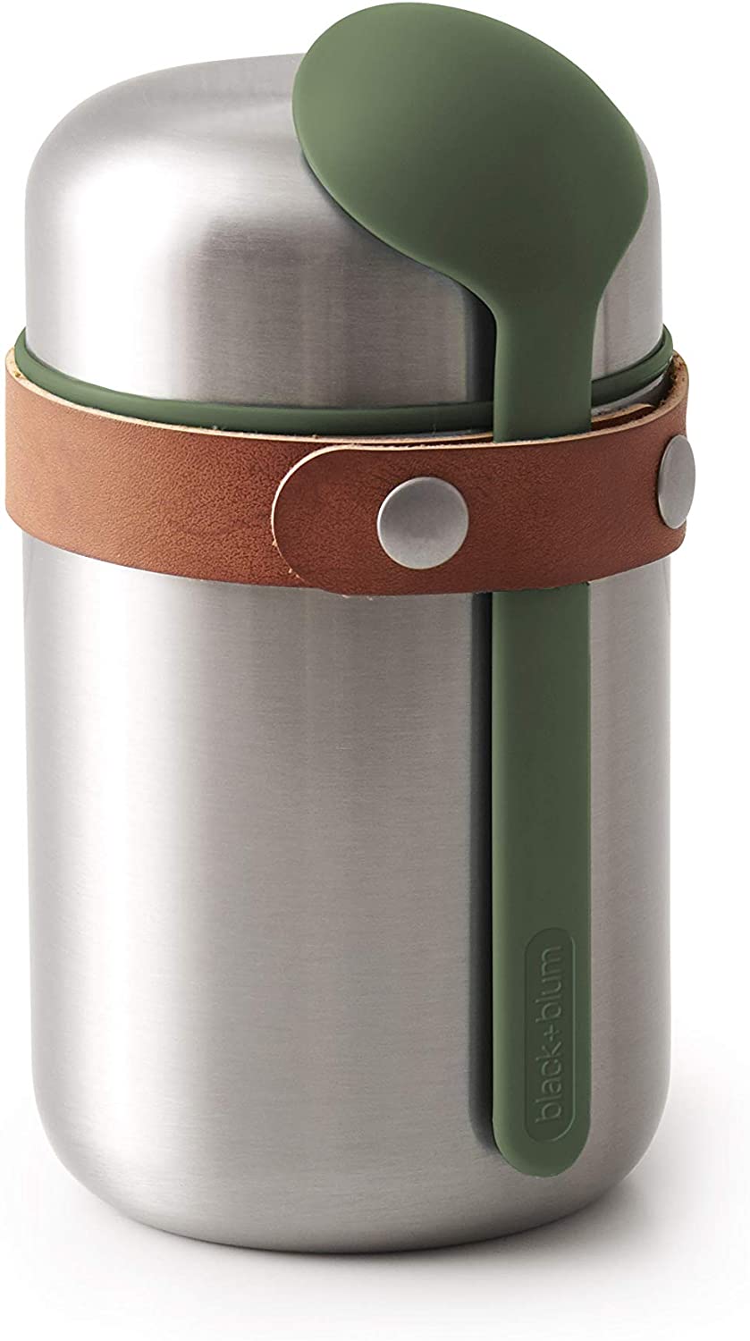 Black+Blum Food Flask Olive (Updated Version) 400ml (Pack of 4)