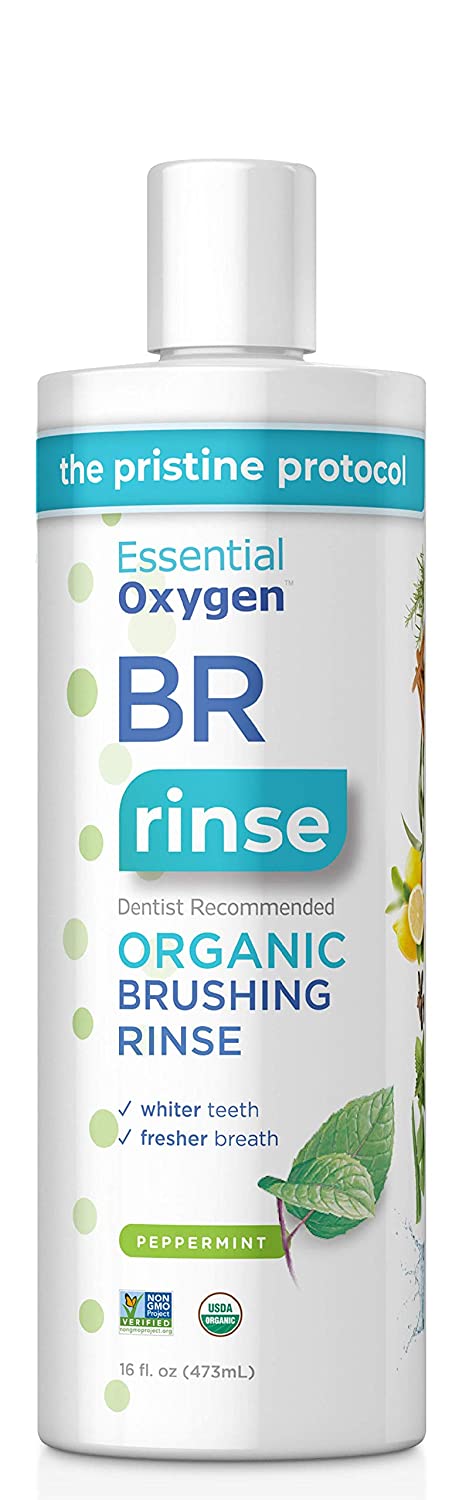 Essential Oxygen BR Organic Mouthwash Peppermint 473ml