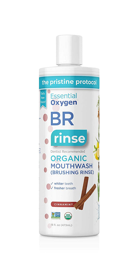 Essential Oxygen BR Organic Mouthwash Cinnamint 473ml
