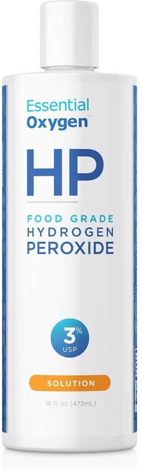 Essential Oxygen BR Organic HP Hydrogen Peroxide Food Grade 3% 473ml