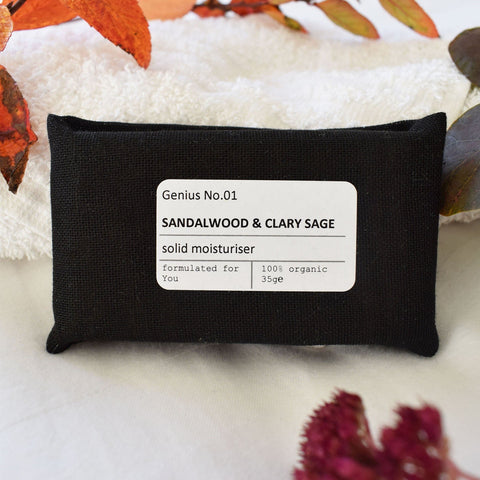 Marigold Charms Sandalwood & Bergamot Vegan Solid Moisturiser 35g