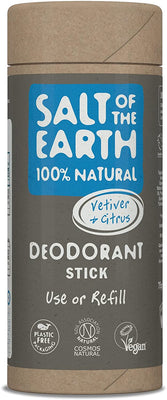 Salt Of The Earth Vetiver & Citrus Natural Deodorant Stick Refil 75g