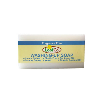 Loofco Washing up Soap Bar Palm Oil Free - Fragrance Free 100g