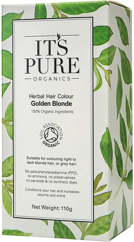 It'S Pure Organic Herbal Hair Colour Golden Blonde 110g