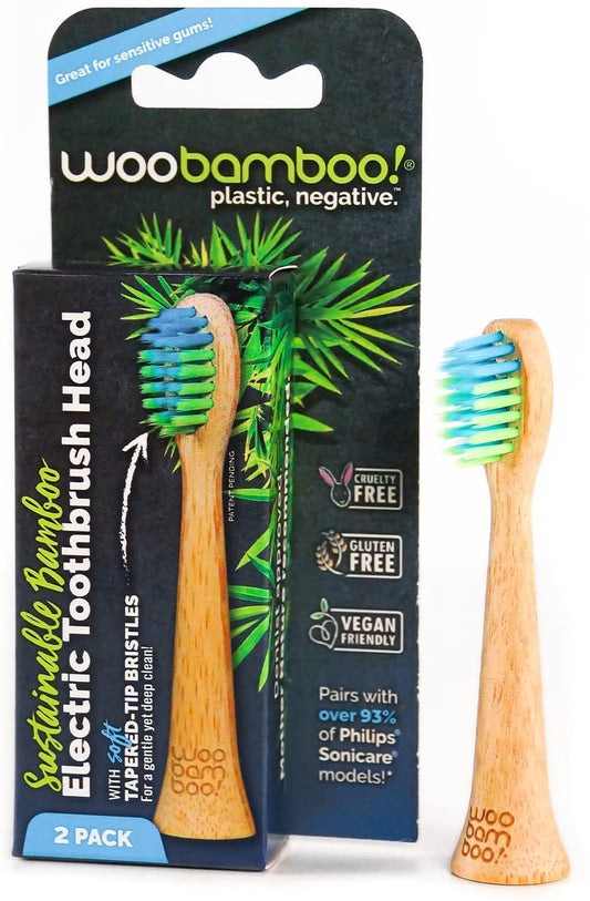 Woobamboo Electric Toothbrush Heads (2pk)