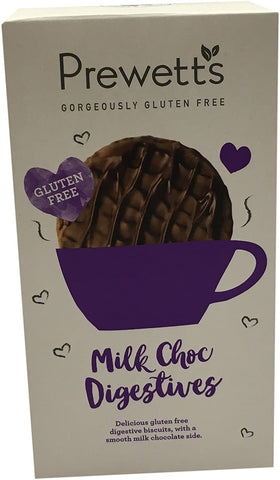 Prewetts Milk Chocolate Digestives - Gluten Free 165g (Pack of 7)