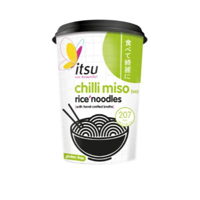 Itsu Chilli Miso Noodle Cup 63g (Pack of 6)