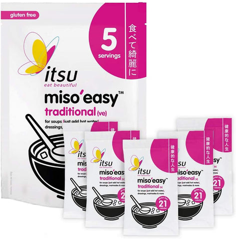 Itsu Miso'Easy Traditional Miso 105g (Pack of 12)