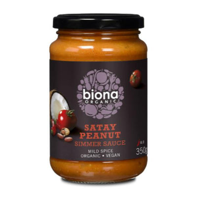 Biona Organic Satay Spicy Peanut Simmer Sauce 350g