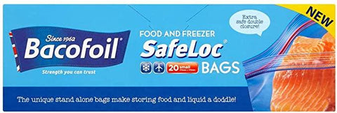 Bacofoil Safeloc Bags - 1Ltr 20s