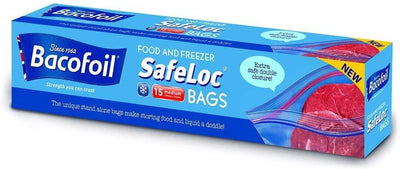 Bacofoil Safeloc Bags - 3Ltr 15s
