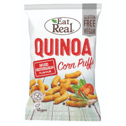 Eat Real Quinoa Puffs Mediterranean 40g (Pack of 12)