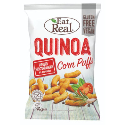 Eat Real Quinoa Puffs Mediterranean 113g (Pack of 12)