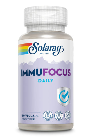 Solaray Immufocus Daily - Lab Verified -Vegan - Gluten Free 60 VegCaps