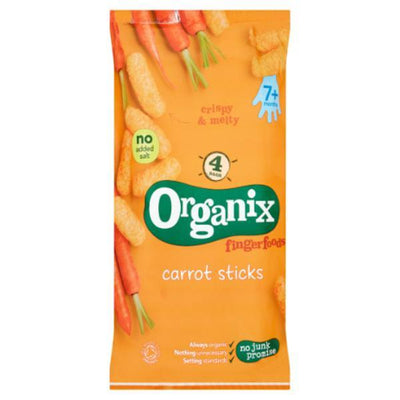 Organix Crunchy Carrot Sticks Multipack 7m+ (18gx4) (Pack of 4)