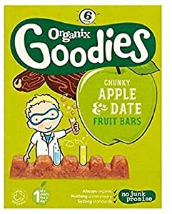 Organix Goodies Date & Apple Chunky Fruit Bars 12m+ 17g (Pack of 15)