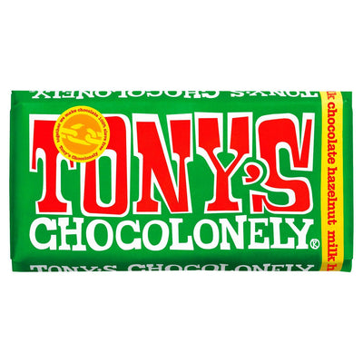 Tony's Chocolonely Fairtrade Milk Chocolate & Hazelnut 180g