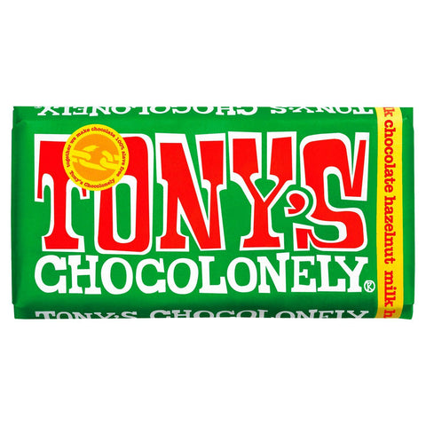 Tony's Chocolonely Fairtrade Milk Chocolate & Hazelnut 180g