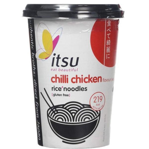 Itsu Chilli Chicken Noodle Cup 63g (Pack of 6)