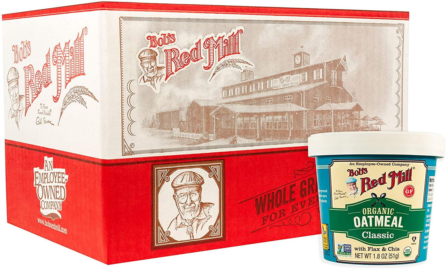 Bob's Red Mill Gluten Free Organic Classic Oatmeal Cup 51g