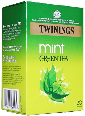 Twinings Green Tea & Mint 20 Bags (Pack of 4)