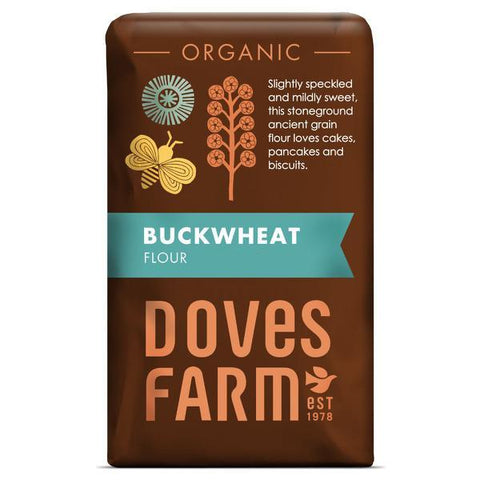 Doves Farm Fine White/Grey Coloured Wholemeal Flour 1kg (Pack of 5)