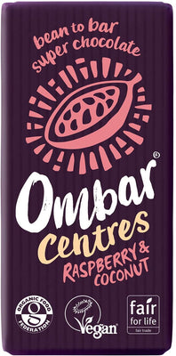 Ombar Raspberry & Coconut Centre Bar 70g (Pack of 10)