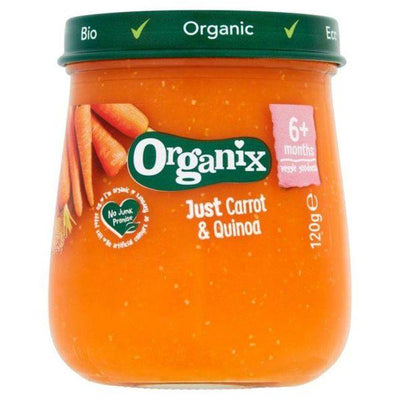 Organix Carrot & Quinoa Jars 6m+ 120g (Pack of 6)