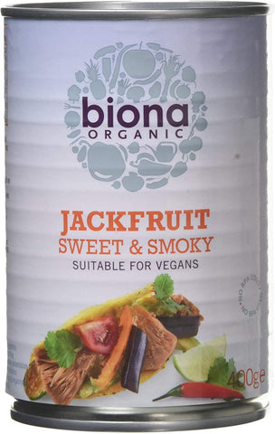 Biona Organic Sweet & Smoky Jackfruit In Can 400G