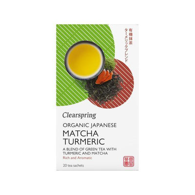 Clearspring Organic Japanese Matcha Turmeric Tea 20 Bags