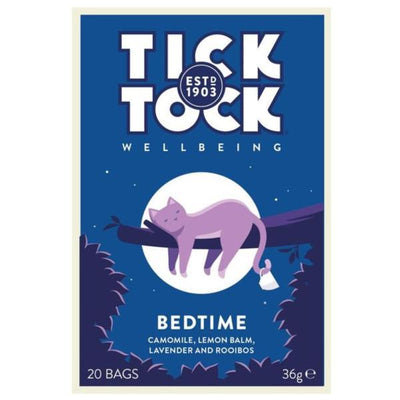 Tick Tock Wellbeing BedtimeTea 20 Bags (Pack of 4)