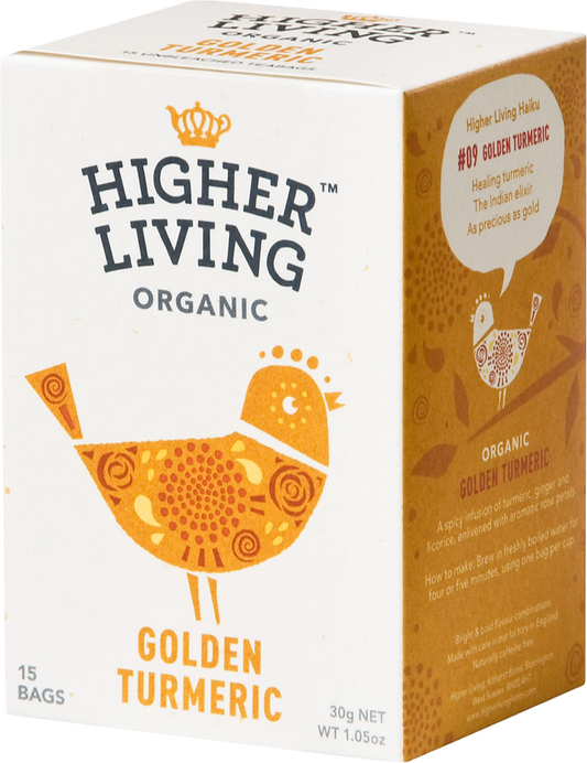Higher Living Organic Golden Turmeric 15 Bags