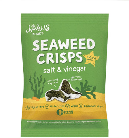 Abakus Seaweed Crisps - Salt & Vinegar 18g (Pack of 12)
