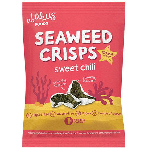 Abakus Seaweed Crisps - Sweet Chili  18g (Pack of 12)