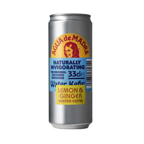Agua de Madre Lemon & Ginger Can 330ml (Pack of 12)