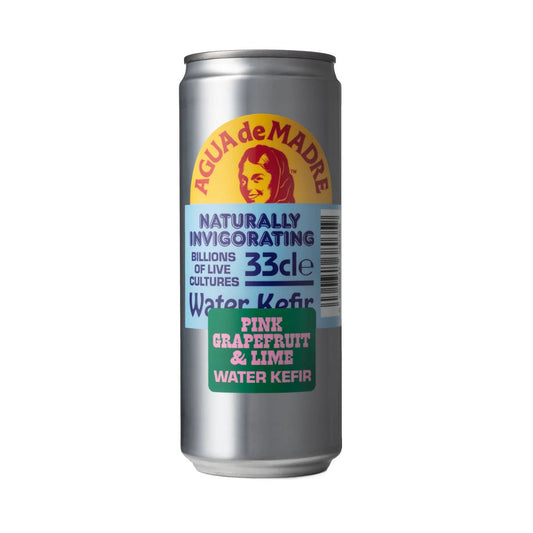 Agua de Madre Pink Grapefruit & Lime Can 330ml (Pack of 12)