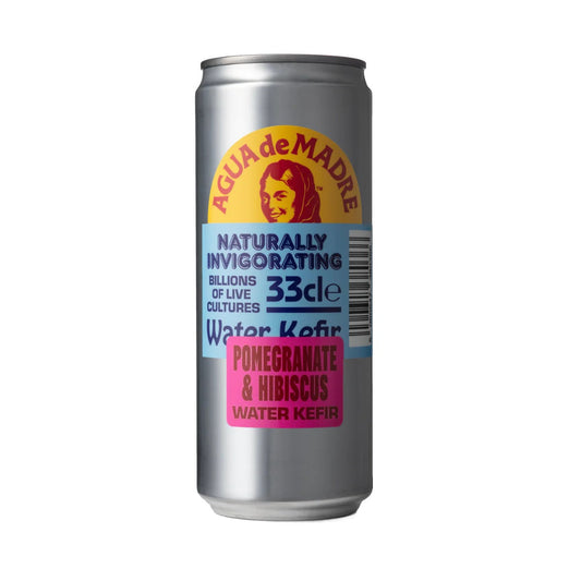 Agua de Madre Pomegranate & Hibiscus Can 330ml (Pack of 12)