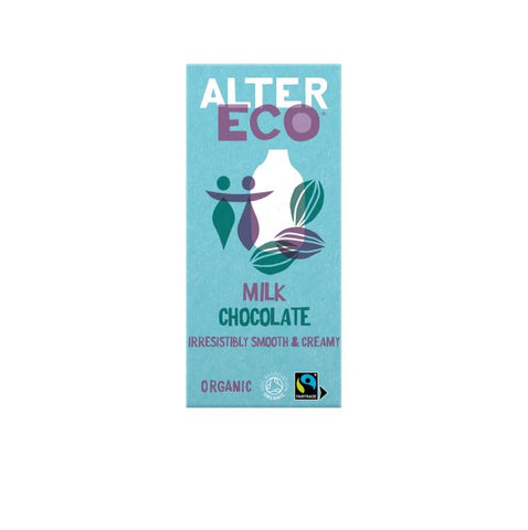 Alter Eco Plain Milk Chocolate 100g (Pack of 14)