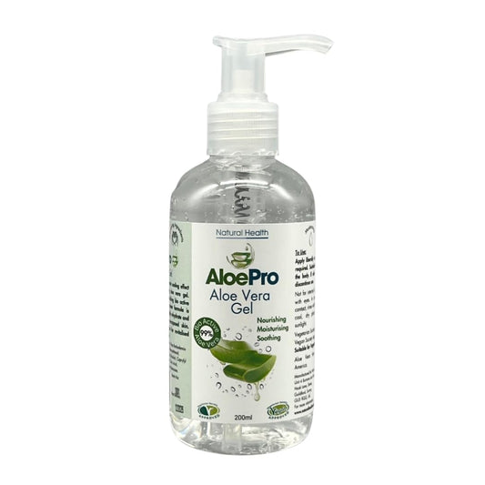 Aloe Pro Pure Vegan Aloe Vera Gel 200ml (Pack of 6)