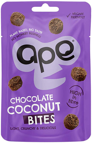 Ape Snacks Ape Coconut Bites Chocolate 26g (Pack of 10)