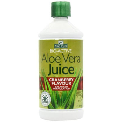 Optima Health Aloe Pura Aloe Vera Cranberry Juice 1L