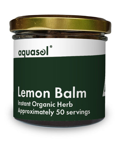 Aquasol Organic Lemon Balm Instant Herbal Tea 20g (Pack of 12)