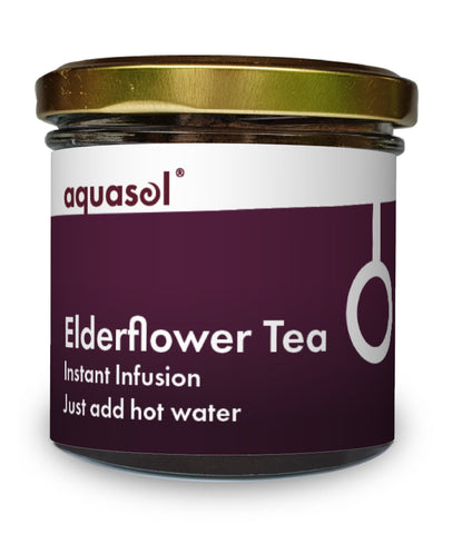 Aquasol Organic Elderflower Instant Herbal Tea 20g (Pack of 12)