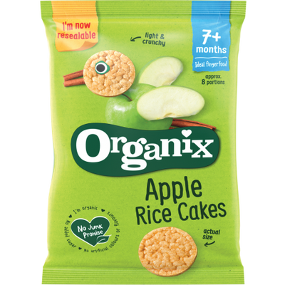 Organix Organic Apple Rice Cakes 50g (Pack of 7)