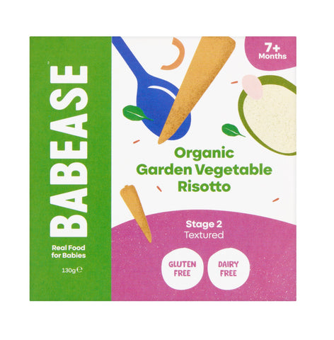 Babease Organic Garden Vegetable Risotto 130g (Pack of 6)