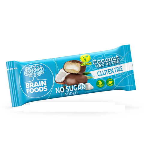 Brain Foods Coconut Oat Bites 44g (Pack of 12)