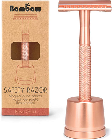 Bambaw Metal safety razor + stand