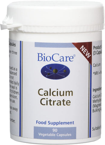 BioCare Calcium Citrate 90 Vegetable Capsules