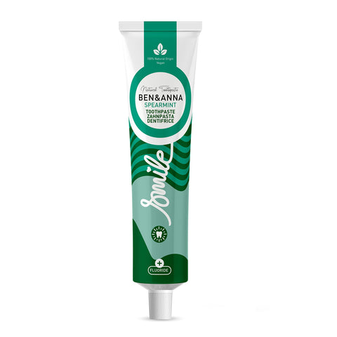 Ben & Anna Toothpaste Tube - Mint (with fluoride) 75ml (Pack of 6)
