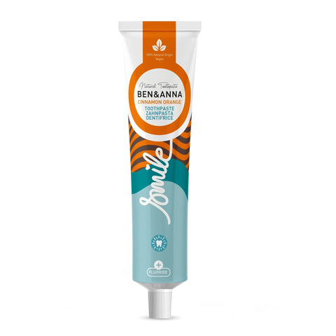 Ben & Anna Toothpaste Tube - Cinnamon (with fluoride) 75ml (Packof 6)